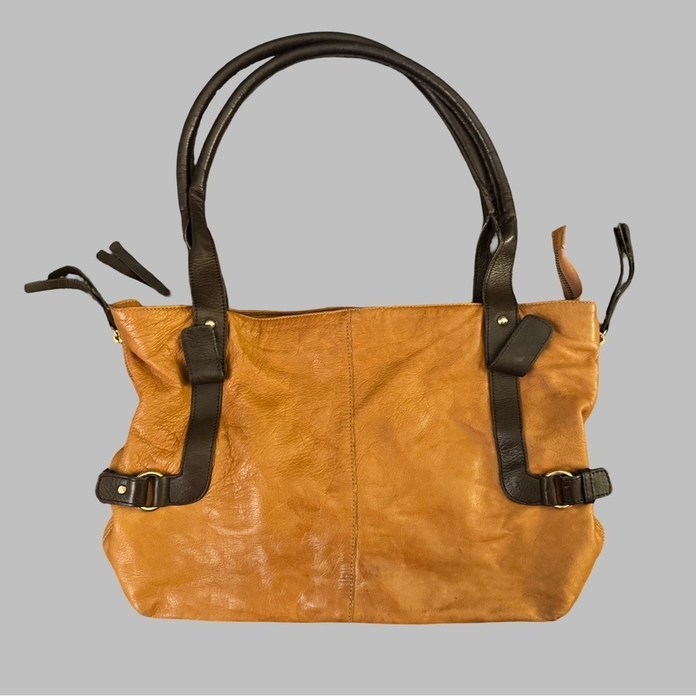 VALENTINA Brown Leather Shoulder Bag
